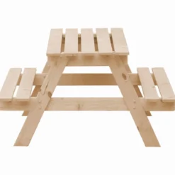 Tavolo da Pic Nic in Legno con Sabbiera per Bambini Tavolino da Giardino