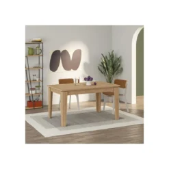 Tavolo da Pranzo Estensibile Allungabile 140/190 x 80 Rovere