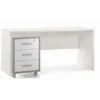 Tavolo Kit Scrivania 160 cm Bianco Moderna da Ufficio Cameretta Porta Pc