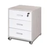 Tavolo Kit Scrivania con Cassettiera 120 cm Olmo da Ufficio Cameretta Porta Pc
