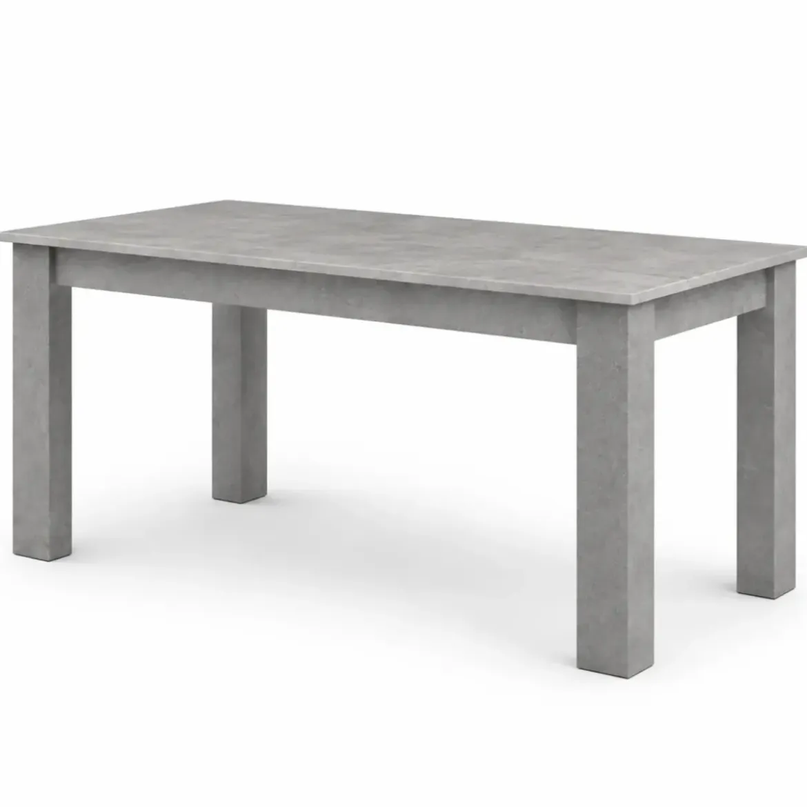 Tavolo Rettangolare Allungabile da Pranzo 160-210 in Melaminico Grigio