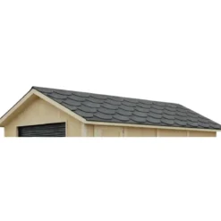 Tegole Bituminose Beaver Grigio Copertura Tetto Casetta 4x3 da Giardino