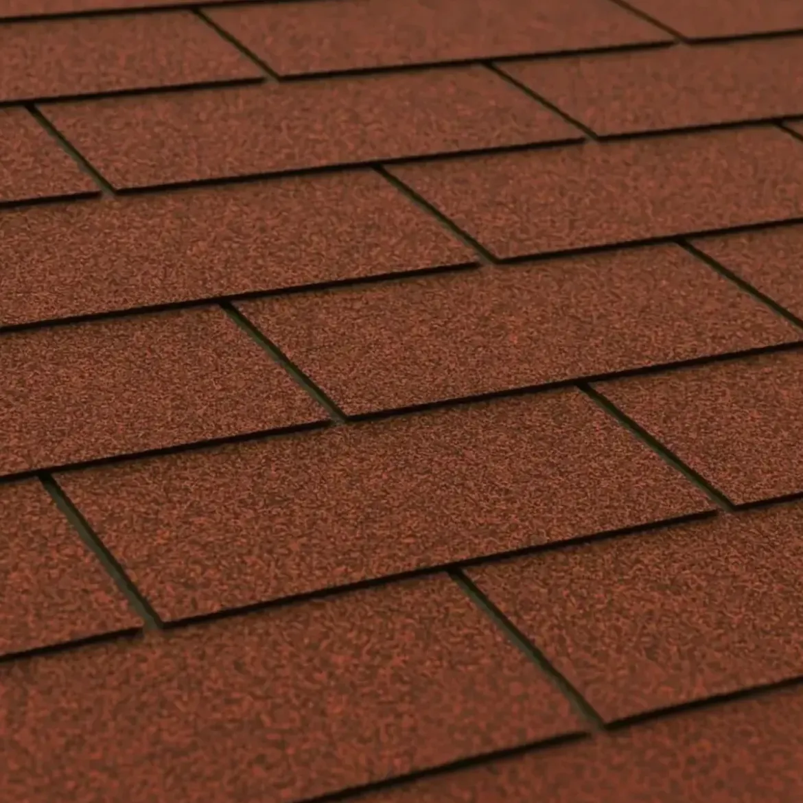 Tegole Bituminose Rettangolari Rosso Copertura Casetta Giardino 4x3