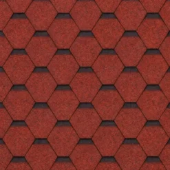 Tegole Bituminose Rosso 6 m2 per Copertura Tetto Garage da Esterno
