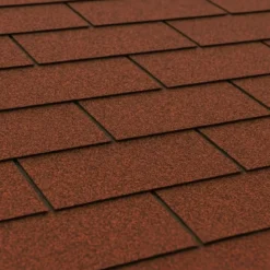 Tegole Bituminose Rosso Rettangolari 9 m2 Copertura Garage da Esterno
