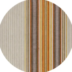 Telo Antisguardo Balcone 75x500 cm Rigato Beige Occhielli Alluminio