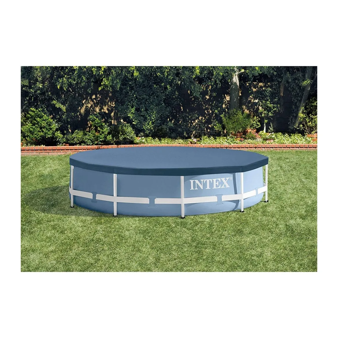 Telo Copri Piscina Rotonda 305 cm Frame Steel Copertura Protezione Intex Corde
