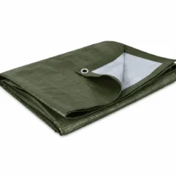 Telo di Ricambio per Garage in PVC Trattato Anti UV Verde 195 g/m2