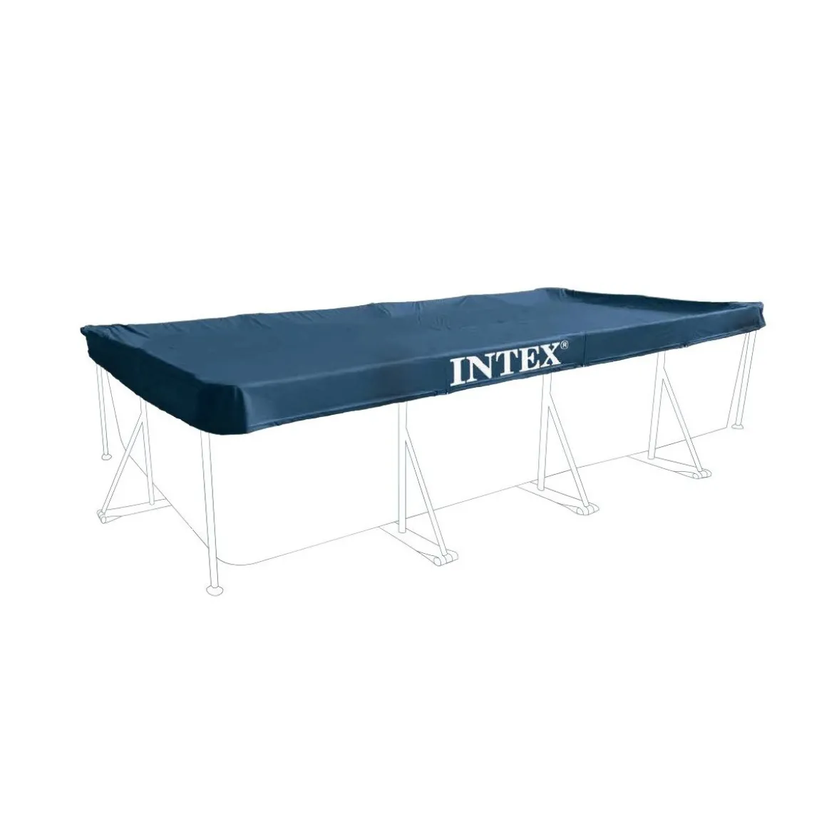 Telo per Piscina Frame 460x226 Rettangolare Polietilene Intex Copertura Esterno