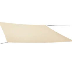 Tenda a Vela Quadrata 3x3 m Beige Ombreggiante per Giardino e Terrazzo