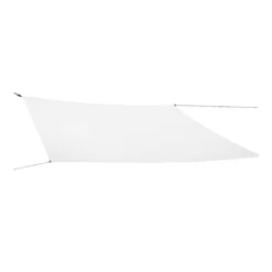 Tenda a Vela Quadrata 3x3 m Bianco Ombreggiante per Giardino e Terrazzo