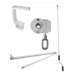 Tenda da Sole a Bracci Retrattili 250x200 Grigio con Rullo da Esterno Parasole