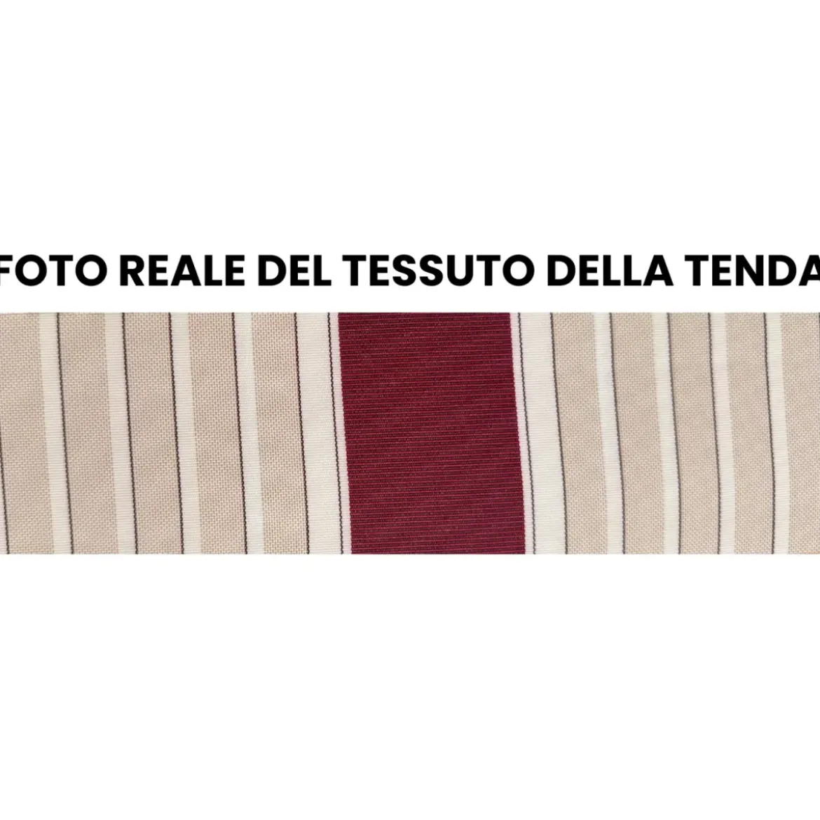 Tenda da Sole a Caduta Cassonata 80x250 Riga Rossa con Bracci