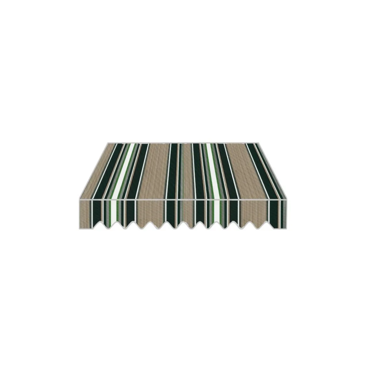 Tenda da Sole a Caduta 300x250 Verde con Bracci Balcone Rullo Soffitto Parasole