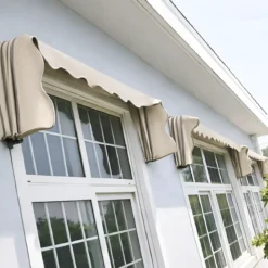 Tenda da Sole a Cappottina 180x100 cm Beige da Esterno Impermeabile