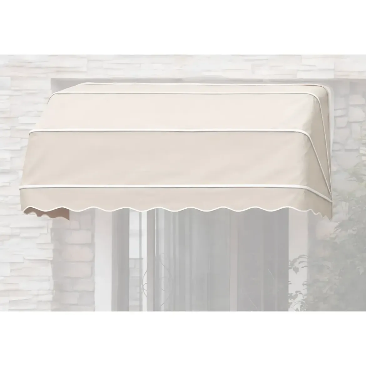Tenda da Sole a Cappottina 120x100 cm Beige da Esterno Impermeabile