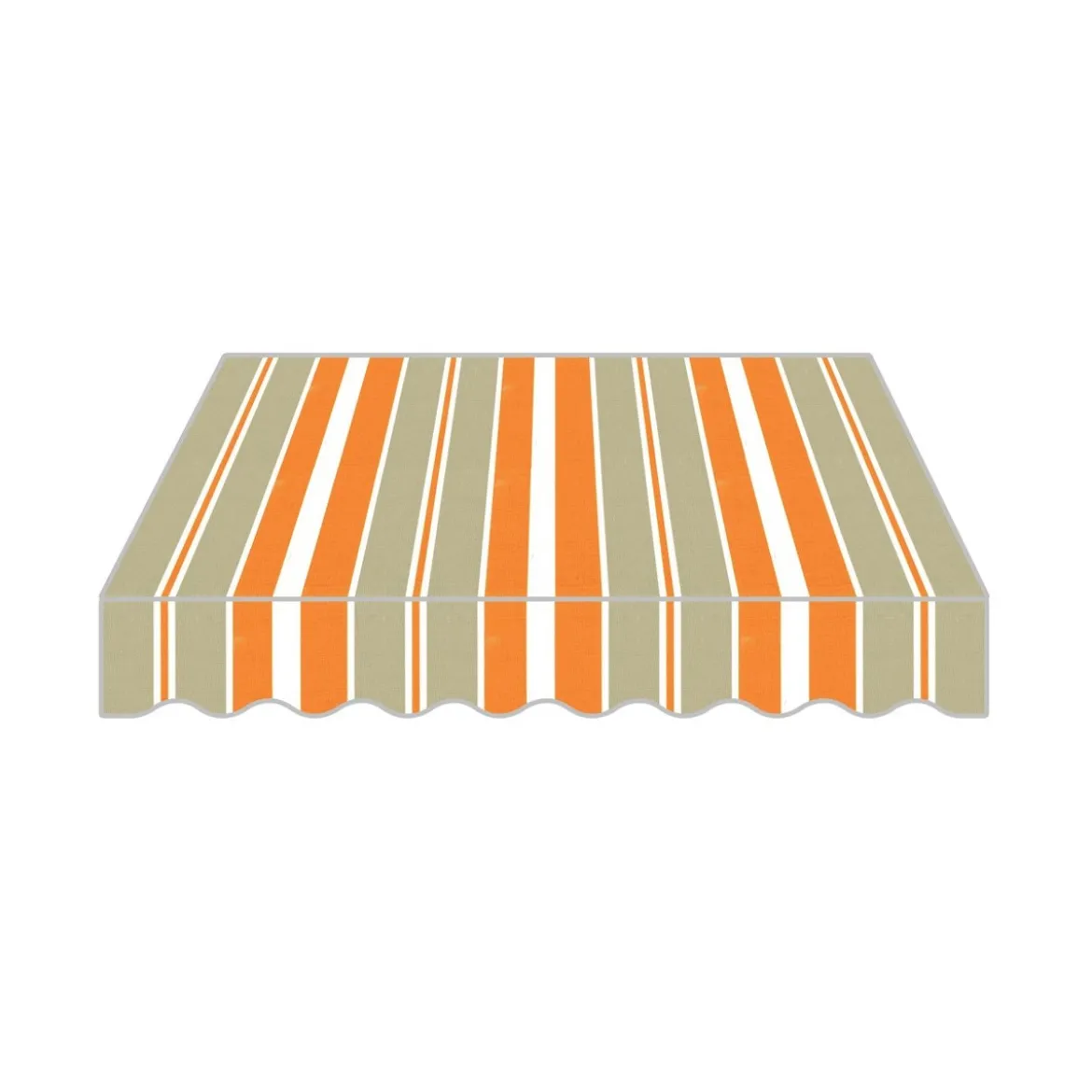 Tenda da Sole Arancio 295x250 con Bracci Retrattili Moderna da Esterno Balcone