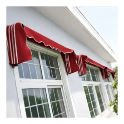 Tenda da Sole Cappottina 120x100 cm Rosso Ferrara Esterno Impermeabile