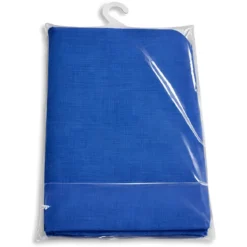 Tenda da Sole Cotone 140x300 Blu Lavabile Anelli Ganci Sacchetto