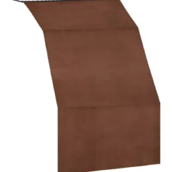 Tenda da Sole Cotone 140x250 Marrone Lavabile Anelli Ganci Sacchetto
