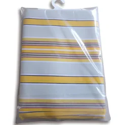Tenda da Sole Cotone 140x350 Multiriga Giallo Lavabile Anelli Ganci