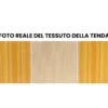 Tenda da Sole Riga Gialla 200x150 Bracci Retrattili a Barra Quadra