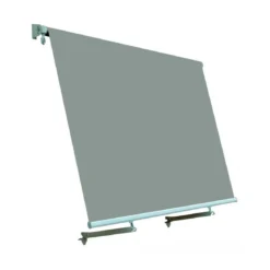 Tenda da Sole 245x245 Grigia a Caduta con Bracci per Balcone da Esterno Moderna