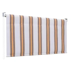 Tenda Sole Caduta Riga Beige 150x250 H Rullo Alluminio Attacco Soffitto Terrazzo