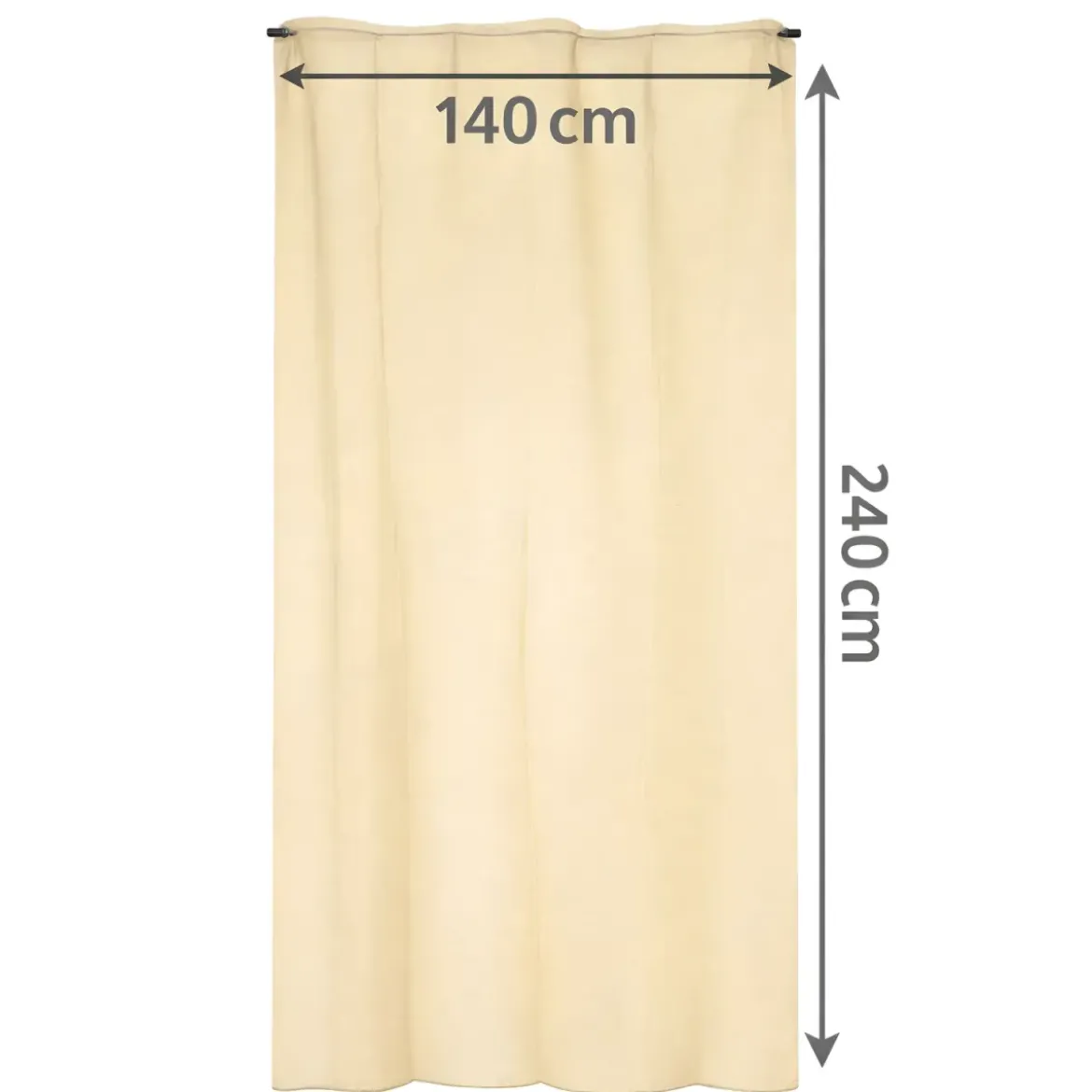 Tenda Zanzariera 140x240 Avorio Poliestere Anti Insetti Porta Finestra