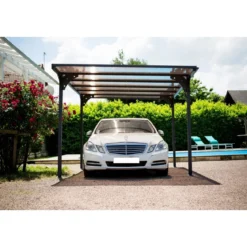 Tettoia in Alluminio 3x5 metri Carport Policarbonato Gazebo Posto Auto