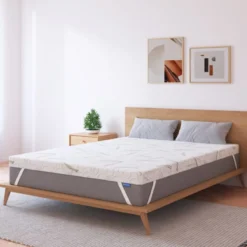 Topper in Bambu per Materasso a una Piazza Morbido Letto Singolo 80x190