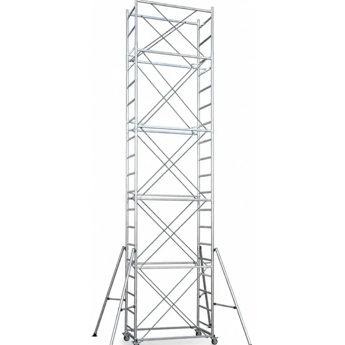 Trabattello Ponteggio Acciaio Piano Parapetto Stabilizzatori 820 cm