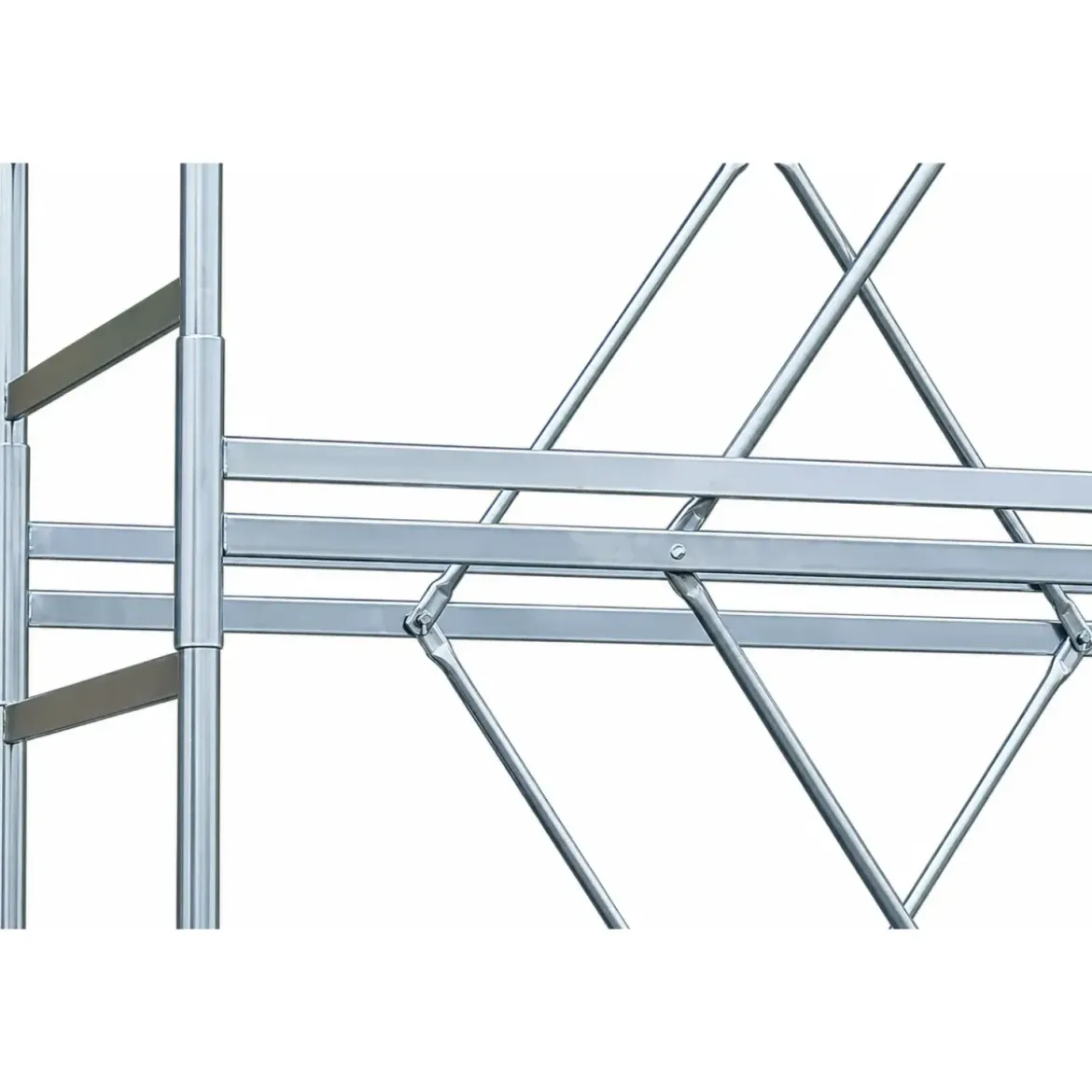 Trabattello Ponteggio Professionale con Botola Parapetto Aste h710 cm