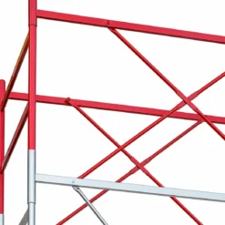 Trabattello Ponteggio Professionale con Botola Parapetto Aste h710 cm
