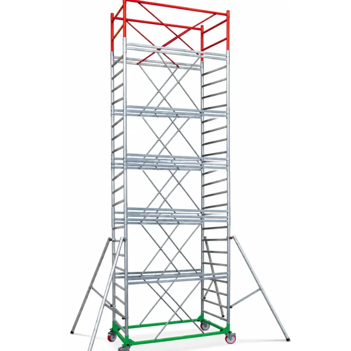 Trabattello Ponteggio Professionale con Botola Parapetto Aste h830 cm
