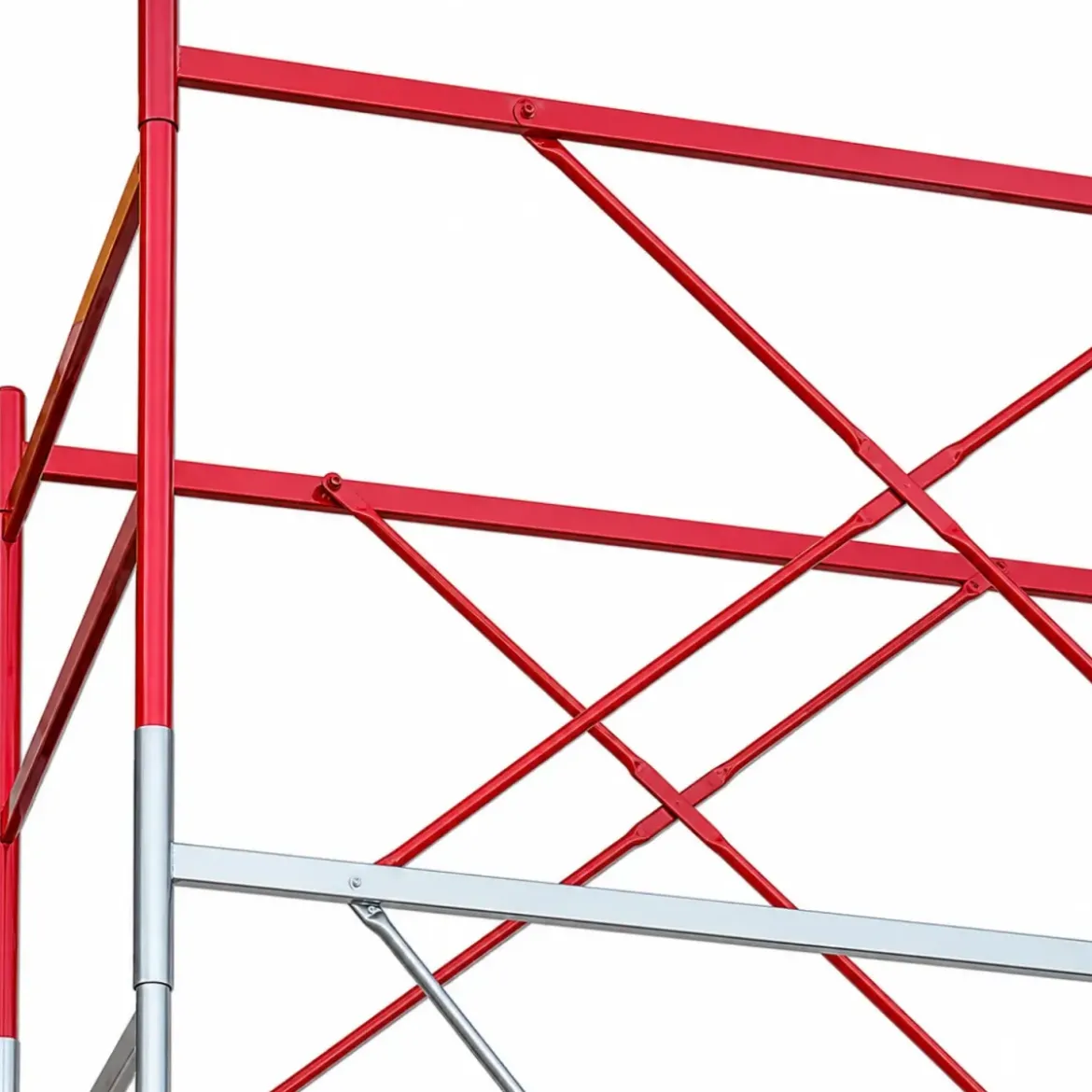Trabattello Ponteggio Professionale con Botola Parapetto Aste h830 cm