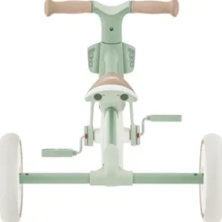 Triciclo Evolutivo Bambini 2 in 1 Verde Regolabile Pedali Rimovibili