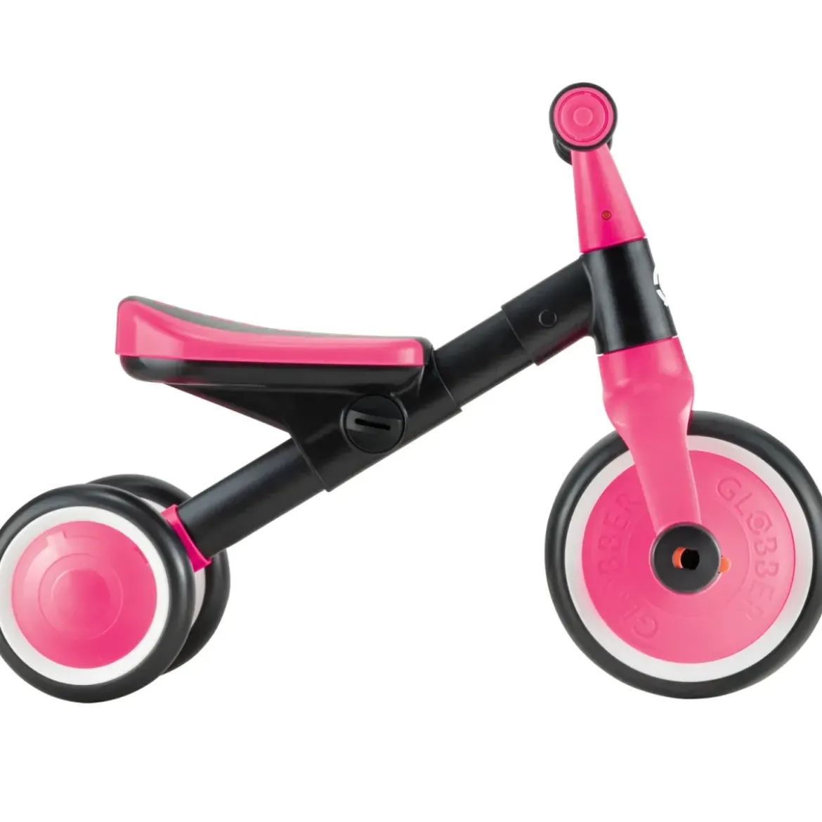 Triciclo Evolutivo Bambini 2 in 1 Rosa Neon Bici Pedali Removibili
