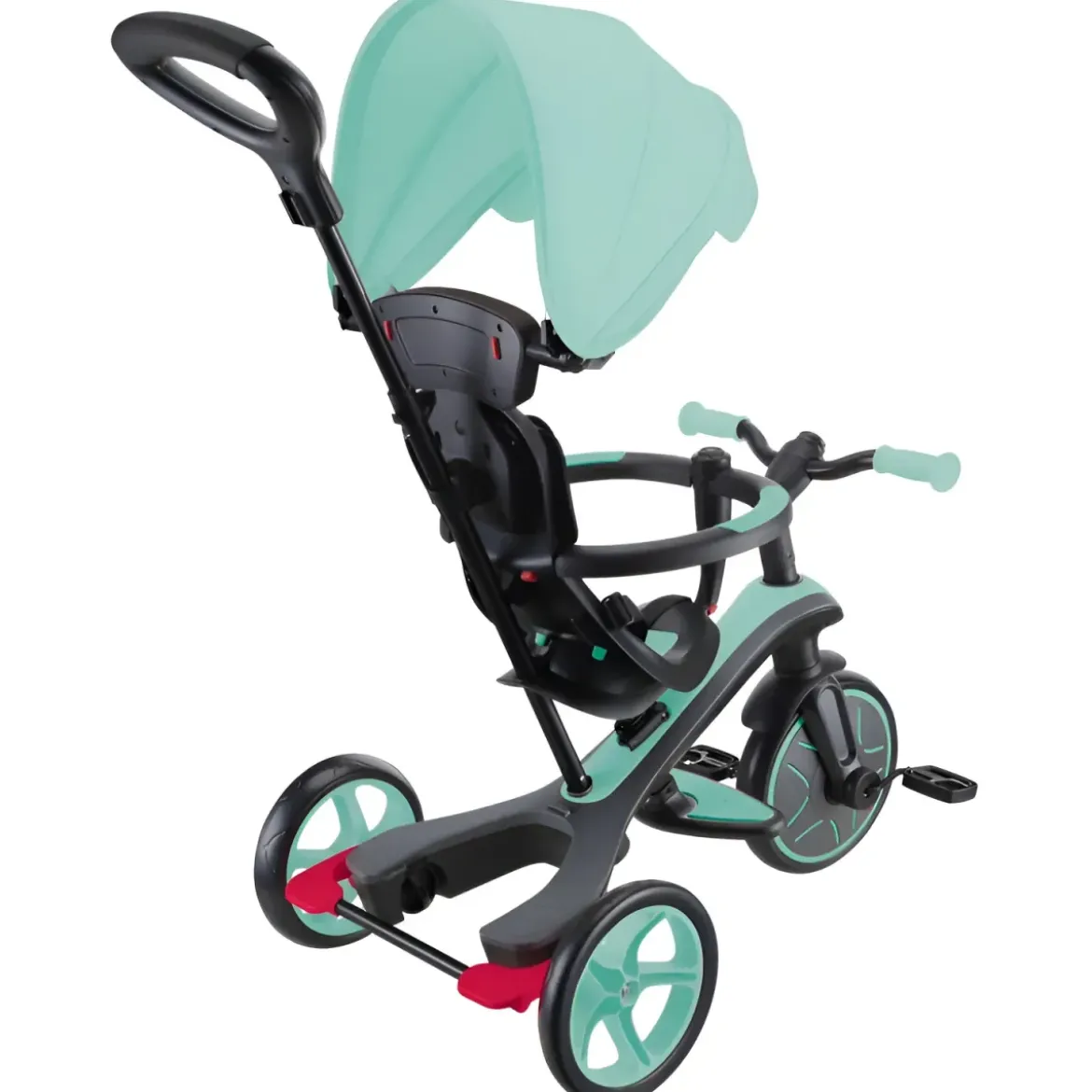 Triciclo Evolutivo 4 in 1 Maniglione Regolabile Balance Bike Verde Menta