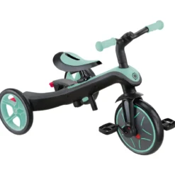 Triciclo Evolutivo 4 in 1 Maniglione Regolabile Balance Bike Verde Menta