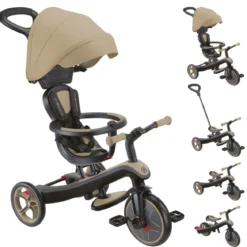 Triciclo Evolutivo 4 in 1 Maniglione Regolabile Balance Bike Beige