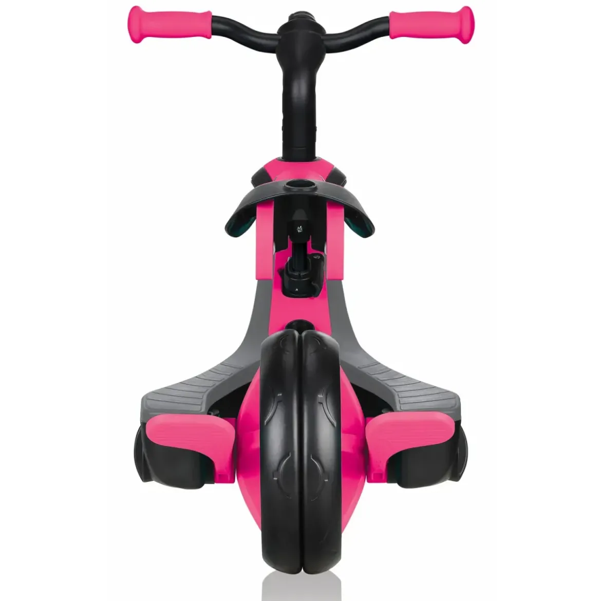 Triciclo Evolutivo per Bambini 4 in 1 Nero Rosa Neon Regolabile