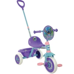 Triciclo per Bambini con Maniglia Regolabile Stitch Disney Ruote EVA