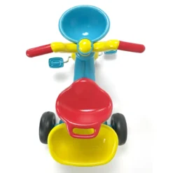 Triciclo Primi Passi per Bambini Topolino Disney 3 Ruote 2 Cestini