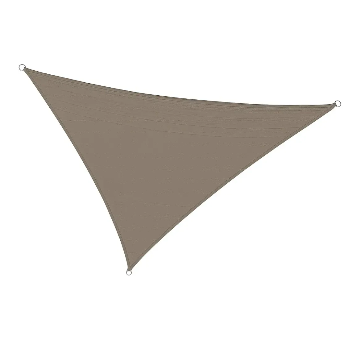 Vela Ombreggiante Triangolare Tortora 5x5x5 m Cucitura Rinforzata