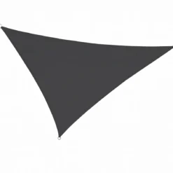 Vela Ombreggiante Triangolare Antracite 5x5x5 m Cucitura Rinforzata