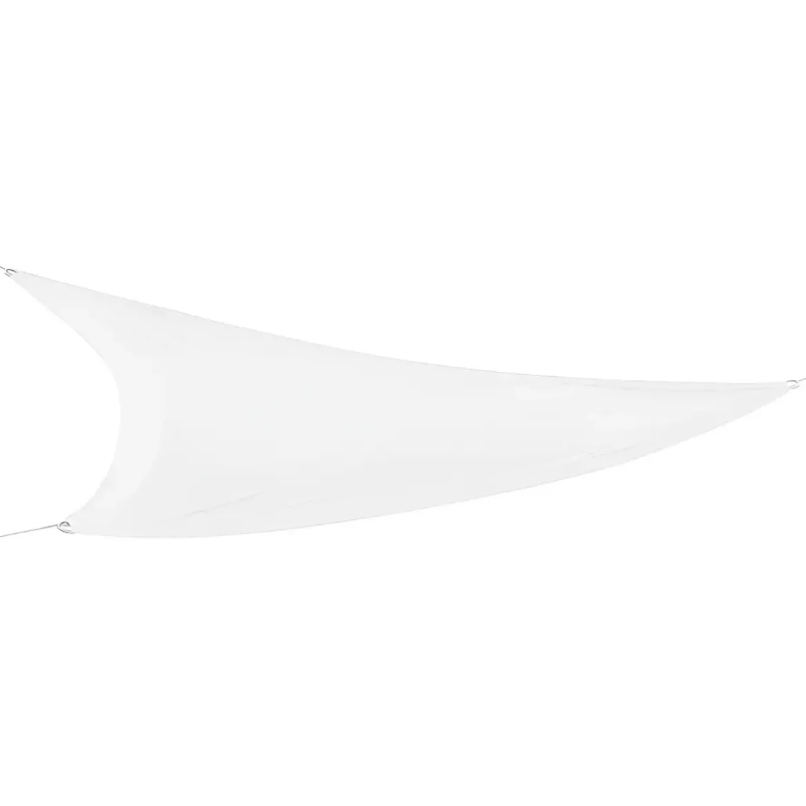Vela Triangolare 5x5 m Bianco Idrorepellente Ombreggiante da Esterno