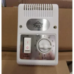 Ventilatore a Soffitto 3 Pale Bianco Regolatore Velocità Luce