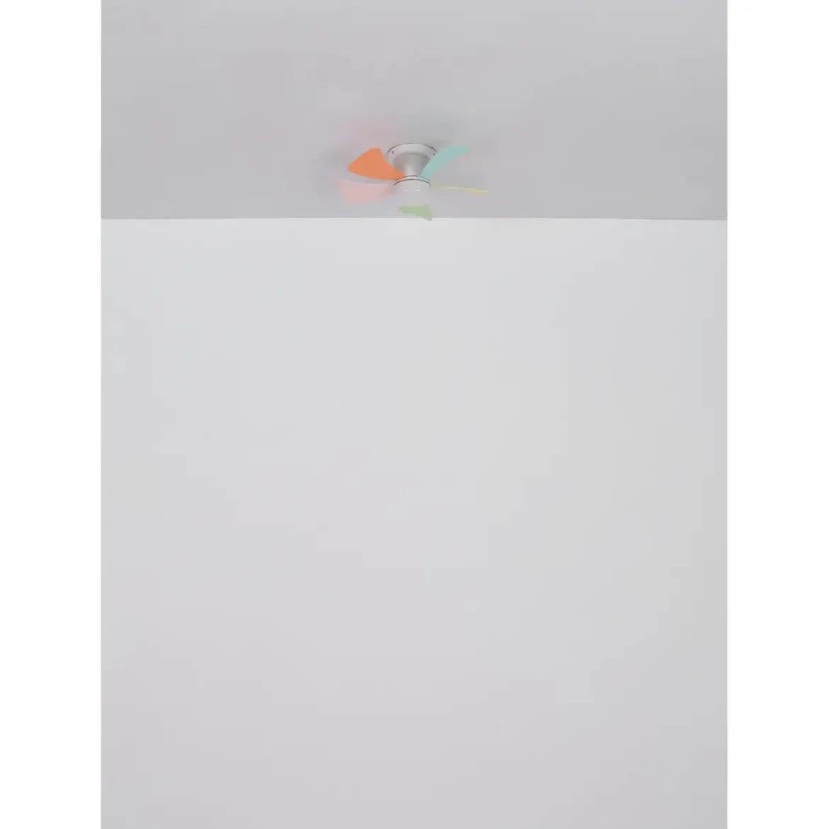 Ventilatore da Soffitto con Luce CCT Regolabile Bianco 5 Pale Colorate