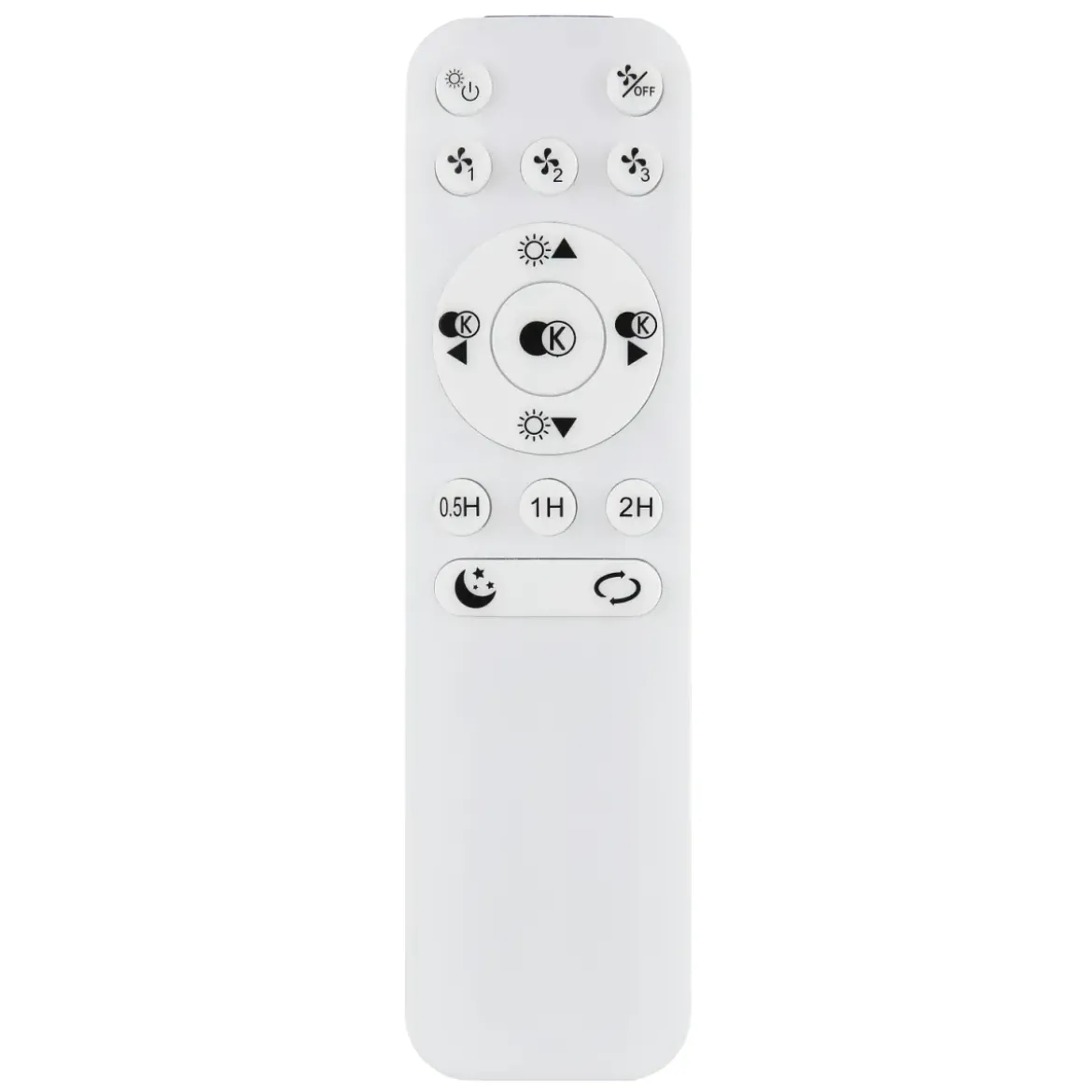 Ventilatore da Soffitto con Luce Bianco Cristalli LED CCT Telecomando